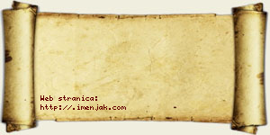 Hana Krnjinac vizit kartica